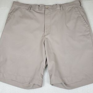 Peter Millar Men's 38 Crown Sport Golf Shorts  Khaki MCOEB82 Performance Golf